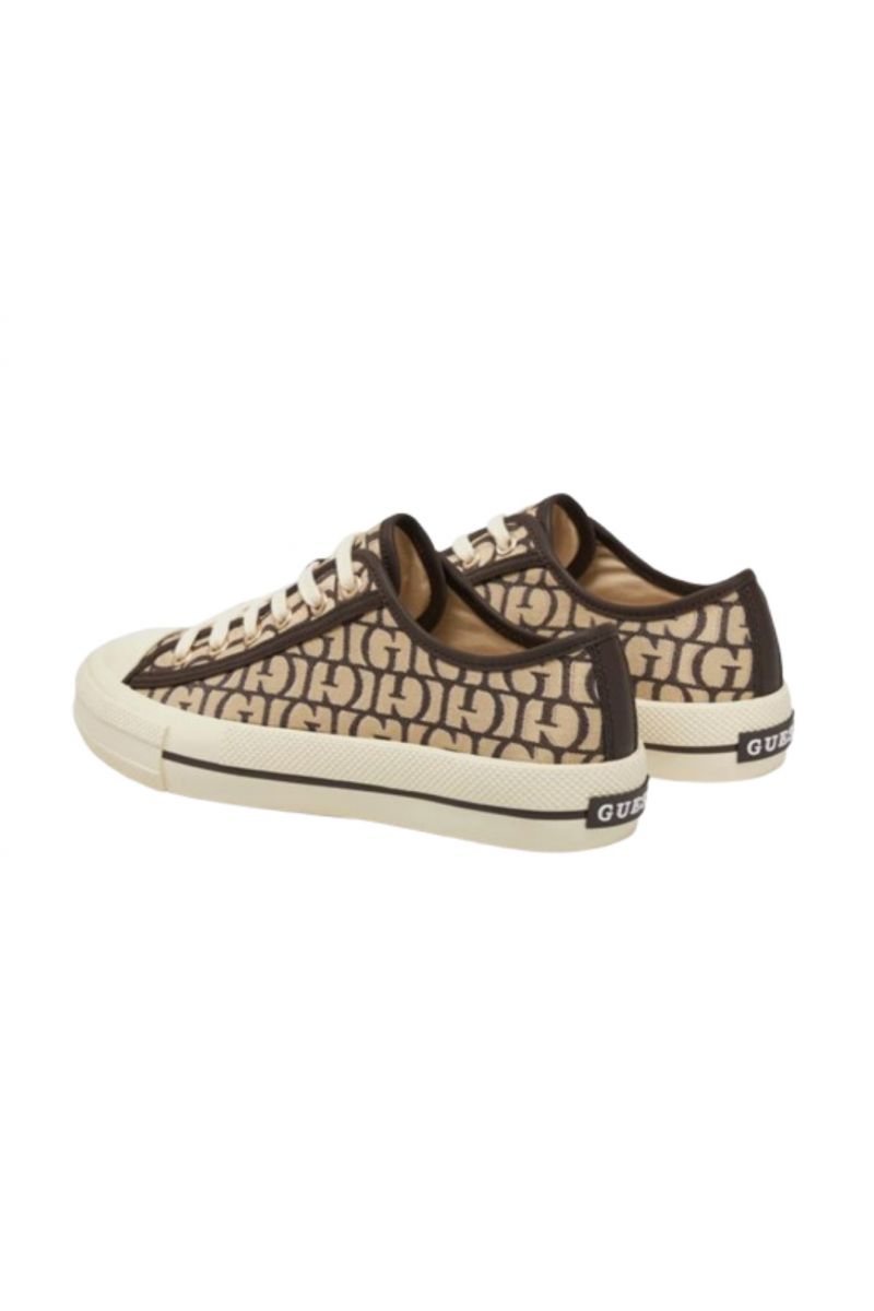 GUESS - CARFY SNEAKERS BEIGE-BROWN