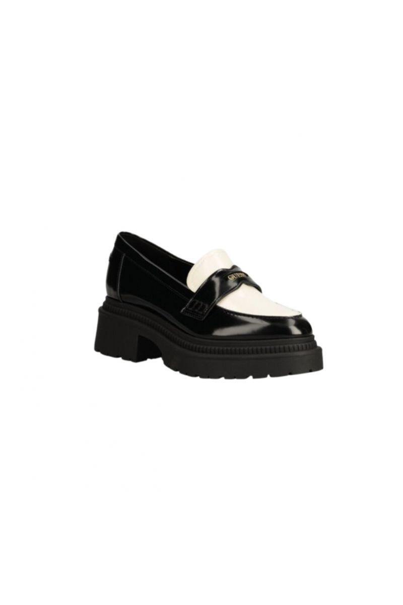 GUESS FINDA2 LOAFERS BLACK-IVORY