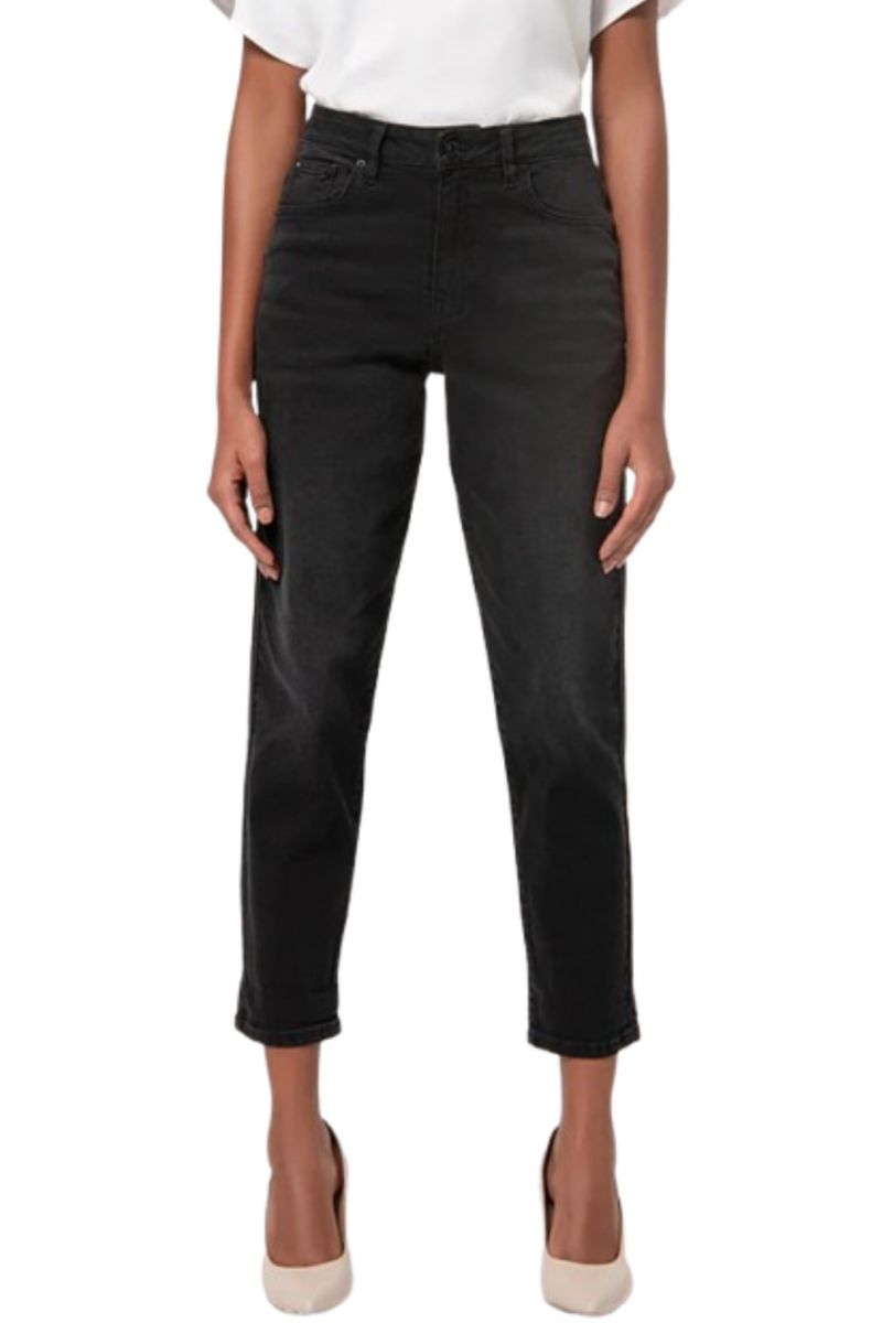 FRACOMINA DENIM CARROT MOM FIT VERA PANT VINT BLACK