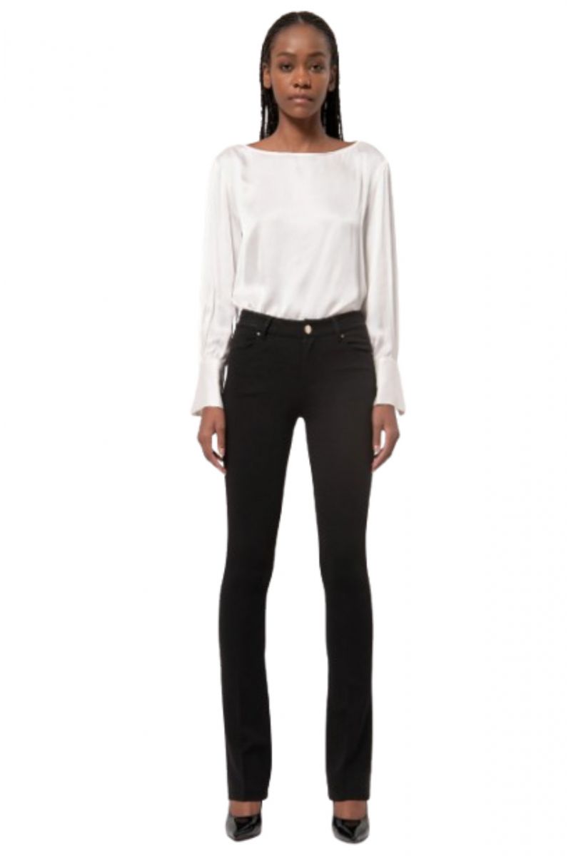 FRACOMINA PERFECT SHAPE BELLA B BOOTCUT PANT BLACK