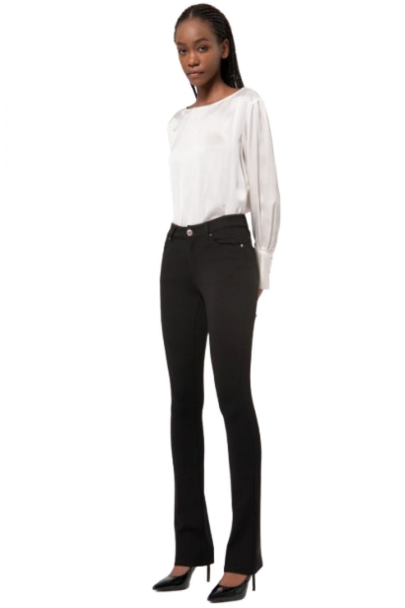 FRACOMINA PERFECT SHAPE BELLA B BOOTCUT PANT BLACK