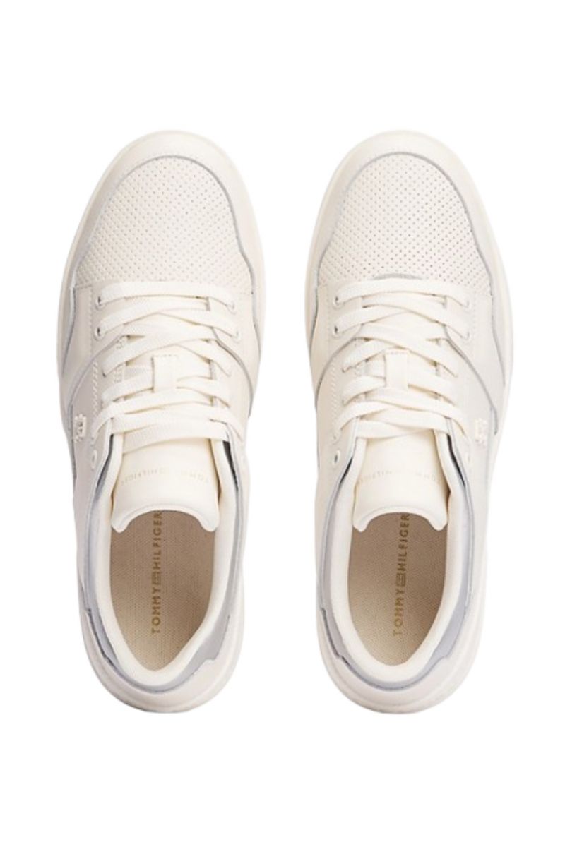 TOMMY HILFIGER FEMININE BASKET SNEAKER IVORY PETAL