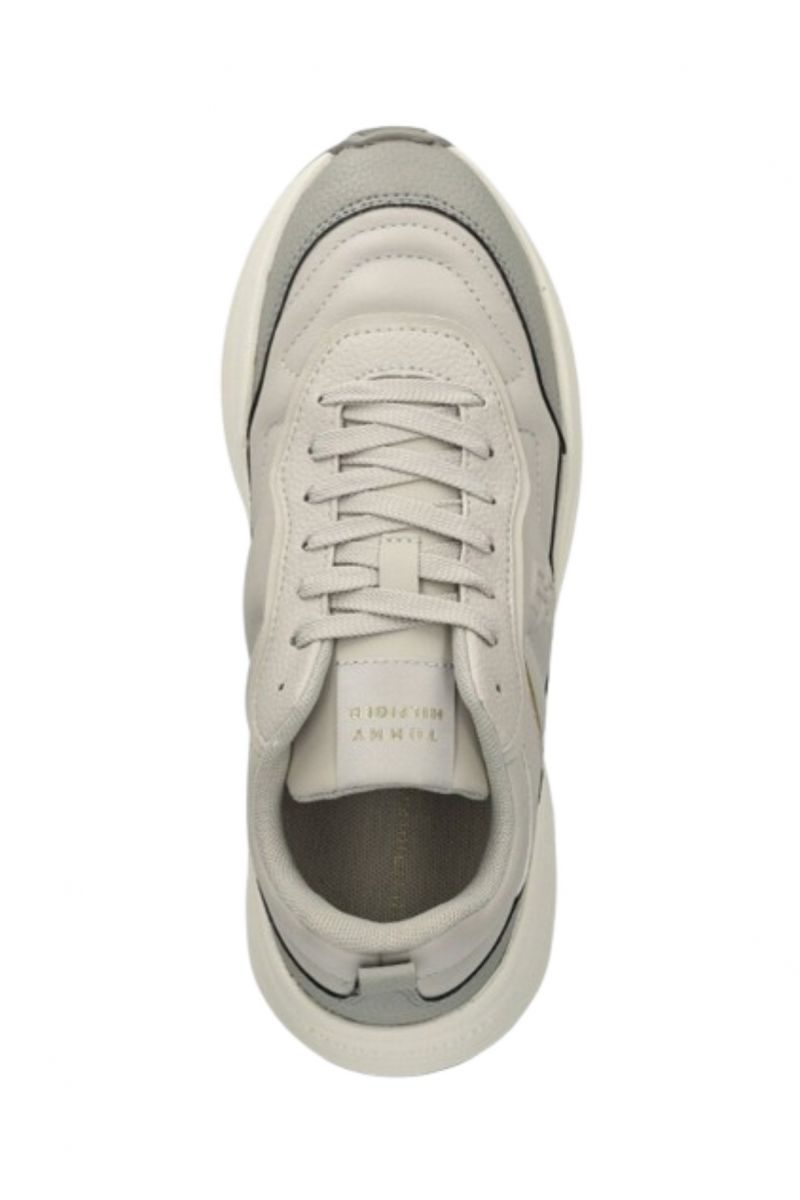 TOMMY HILFIGER CHUNKY DRESSY RUNNER GREY WHISPER