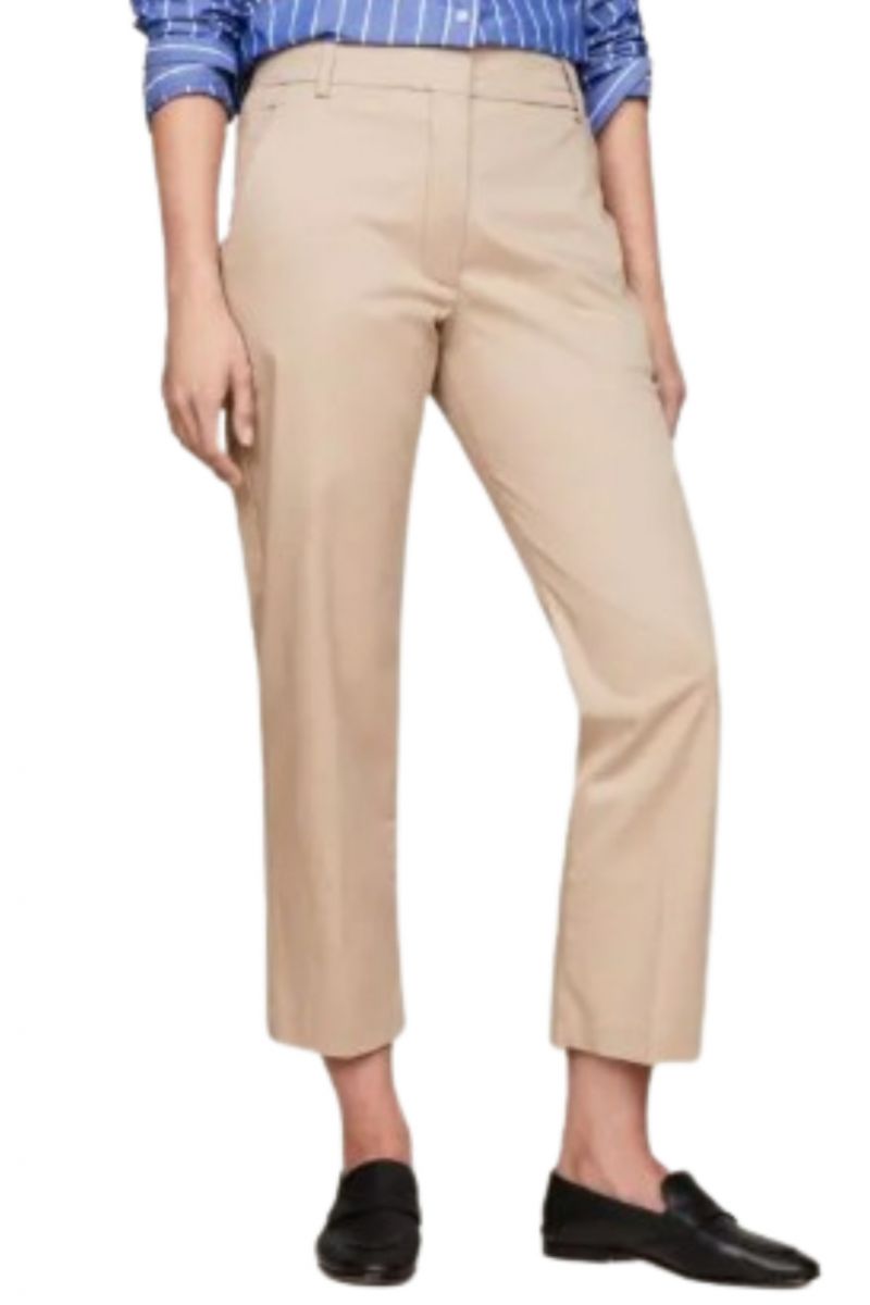 TOMMY HILFIGER SLIM STRAIGHT CO CHINO - BEIGE AEG