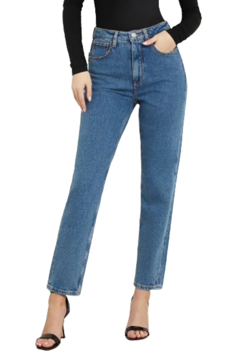 GUESS MOM JEAN PANT DENIM BLUE LEN_AUMD LEN 27