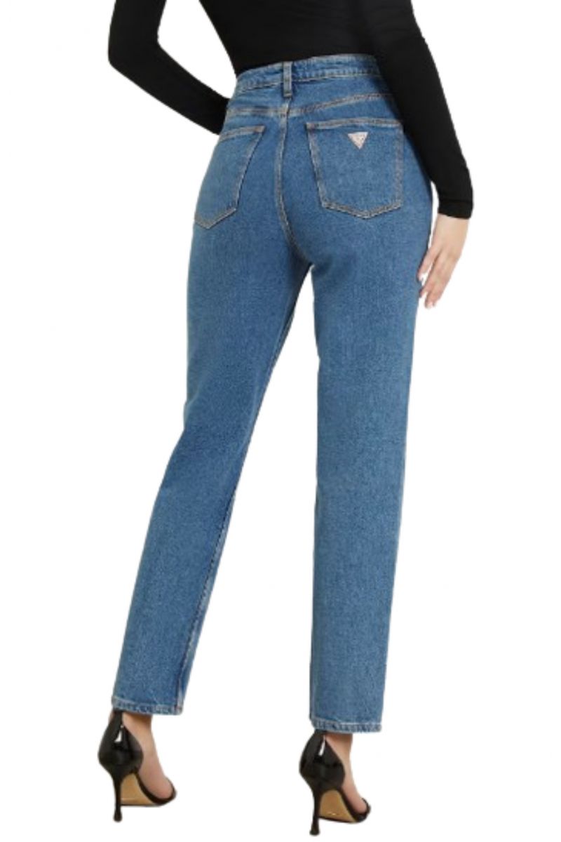 GUESS MOM JEAN PANT DENIM BLUE LEN_AUMD LEN 27