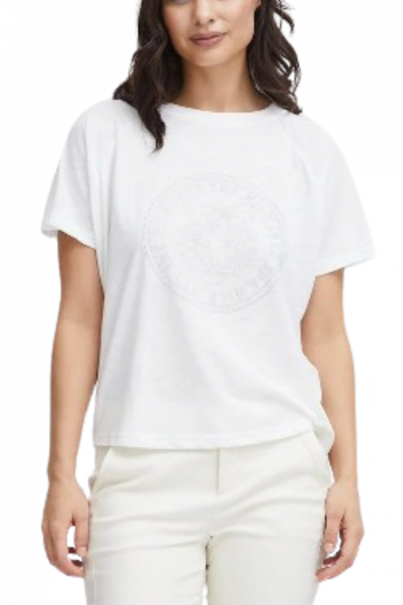 FRANSA - T-SHIRT FRELINA TEE 2 20613700 WHITE