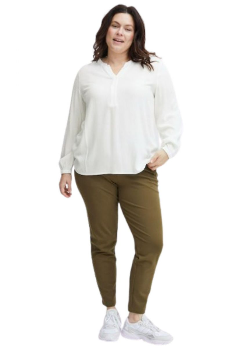 SIMPLE WISH - BLOUSE LONG SLEEVE SWHAIDA BL 1 WHITE