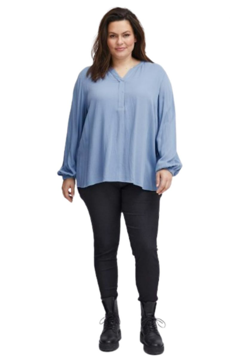 SIMPLE WISH - BLOUSE LONG SLEEVE SWHAIDA BL 1 BLUE