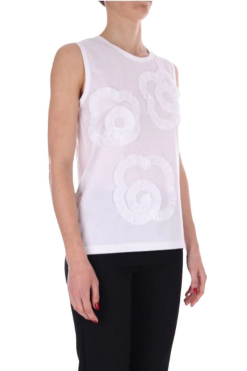 MeiMeiJ TANK TOP WHITE/FLOWER