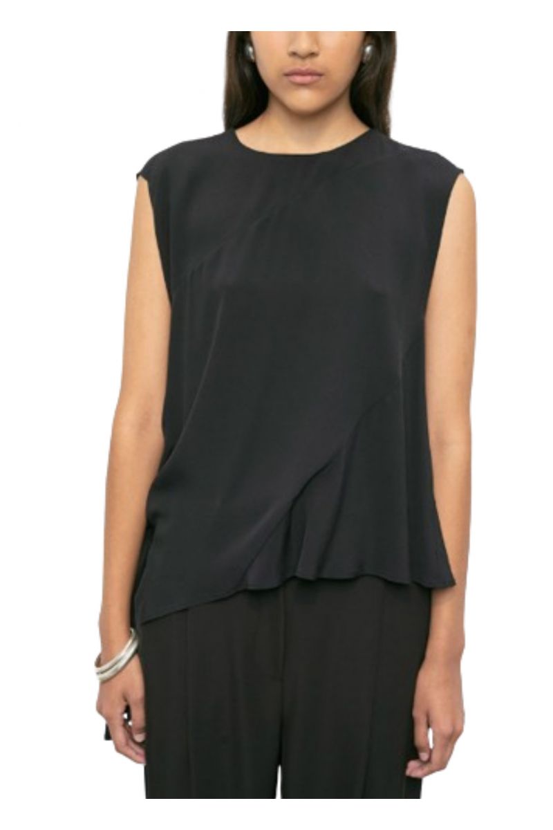 MeiMeiJ SLEEVELESS BLOUSE BLACK M4EH00_100