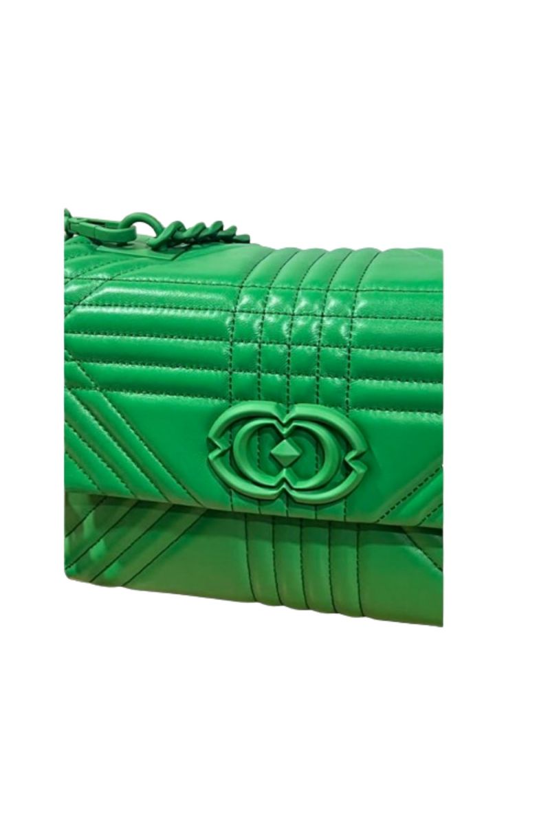 LA CARRIE - GRATE STEPHY MED.HAND BAG LEATHER GREEN