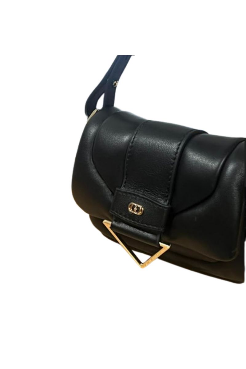 LA CARRIE - SOFT MINI SHOULDER BAG LEATHER BLACK