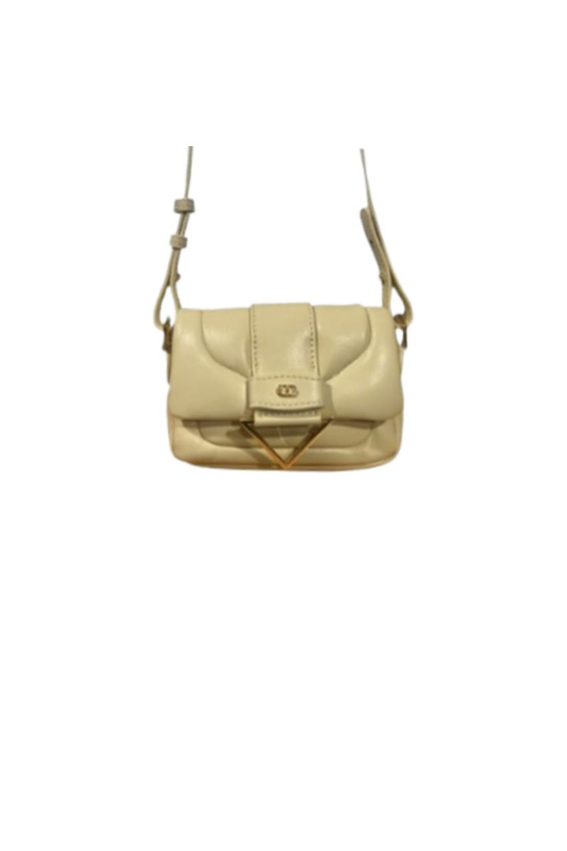 LA CARRIE - SOFT MINI SHOULDER BAG LEATHER IVORY