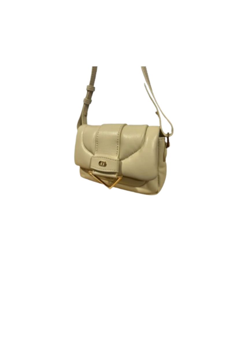 LA CARRIE - SOFT MINI SHOULDER BAG LEATHER IVORY