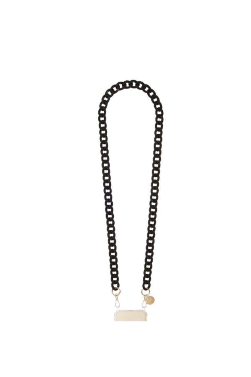 LA COQUE FRANCAISE - CHAIN LONG SARAH BLACK MAT