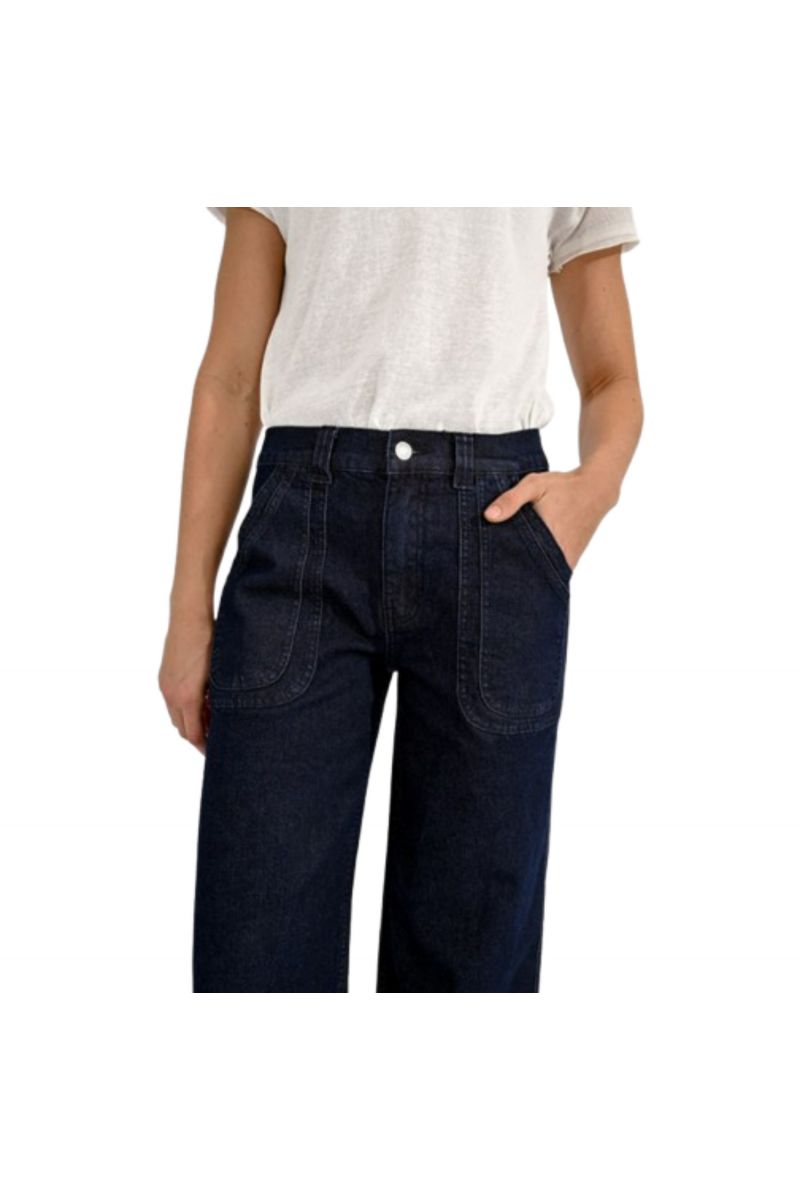 MOLLY BRACKEN LADIES WOVEN PANTS BRUT DENIM FRANCE