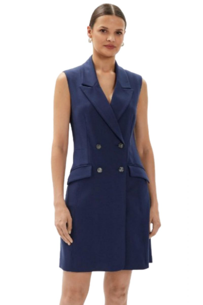 GUESS SL DONATELLA BLAZER DRESS BLUE