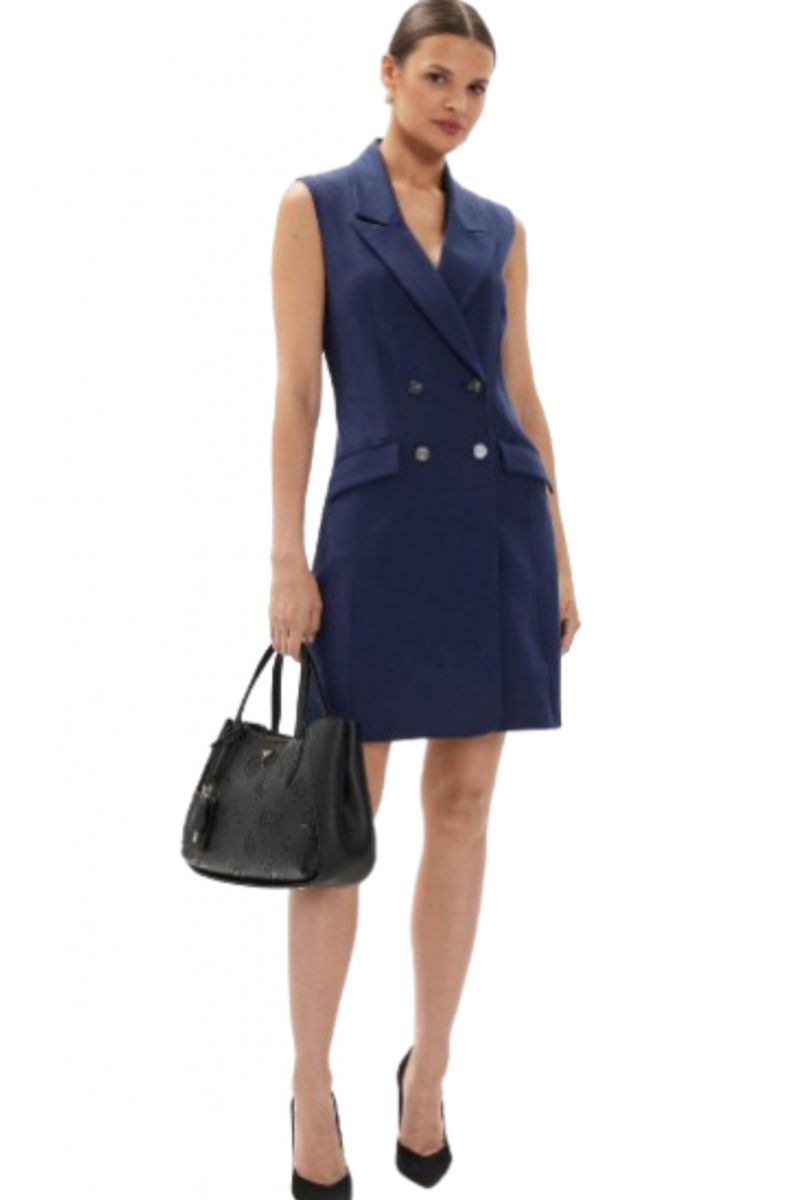 GUESS SL DONATELLA BLAZER DRESS BLUE