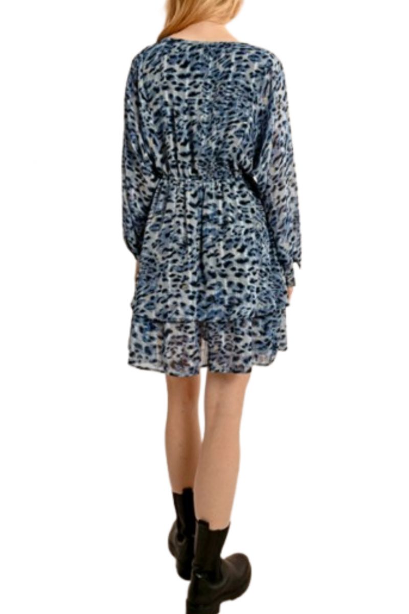 MOLLY BRACKEN LADIES WOVEN DRESS BLUE PAULA FRANCE