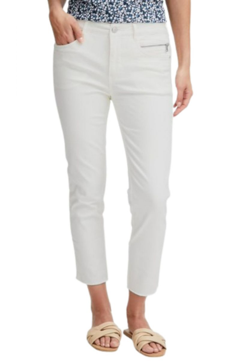 FRANSA - TROUSER CASUAL FRMAX TESSA PA ECRU