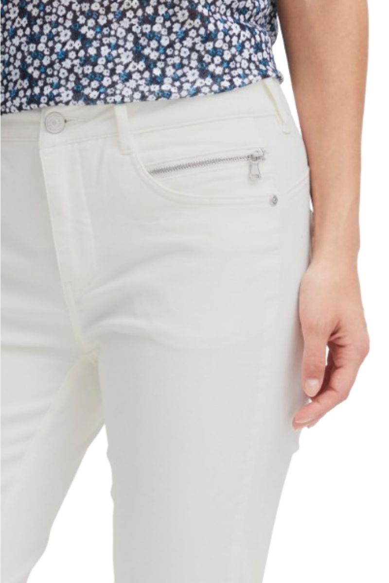 FRANSA - TROUSER CASUAL FRMAX TESSA PA ECRU