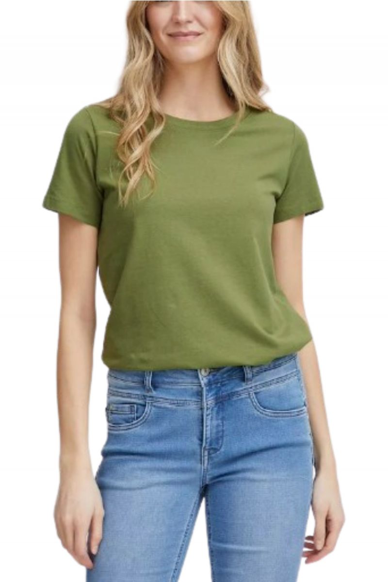 FRANSA - T-SHIRT ZASHOULDER KHAKI