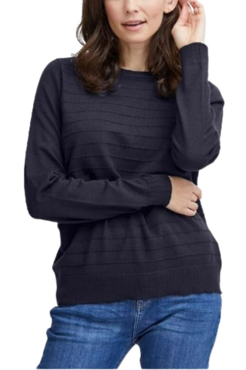 FRANSA - SWEATER FRSINEM PU 1 DARK BLUE