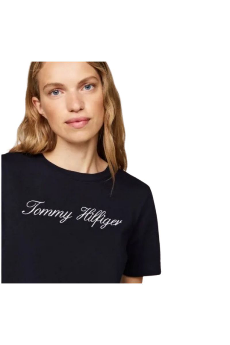 TOMMY HILFIGER NOS SCRIPT REGULAR C-NK SS NOS DESERT SKY