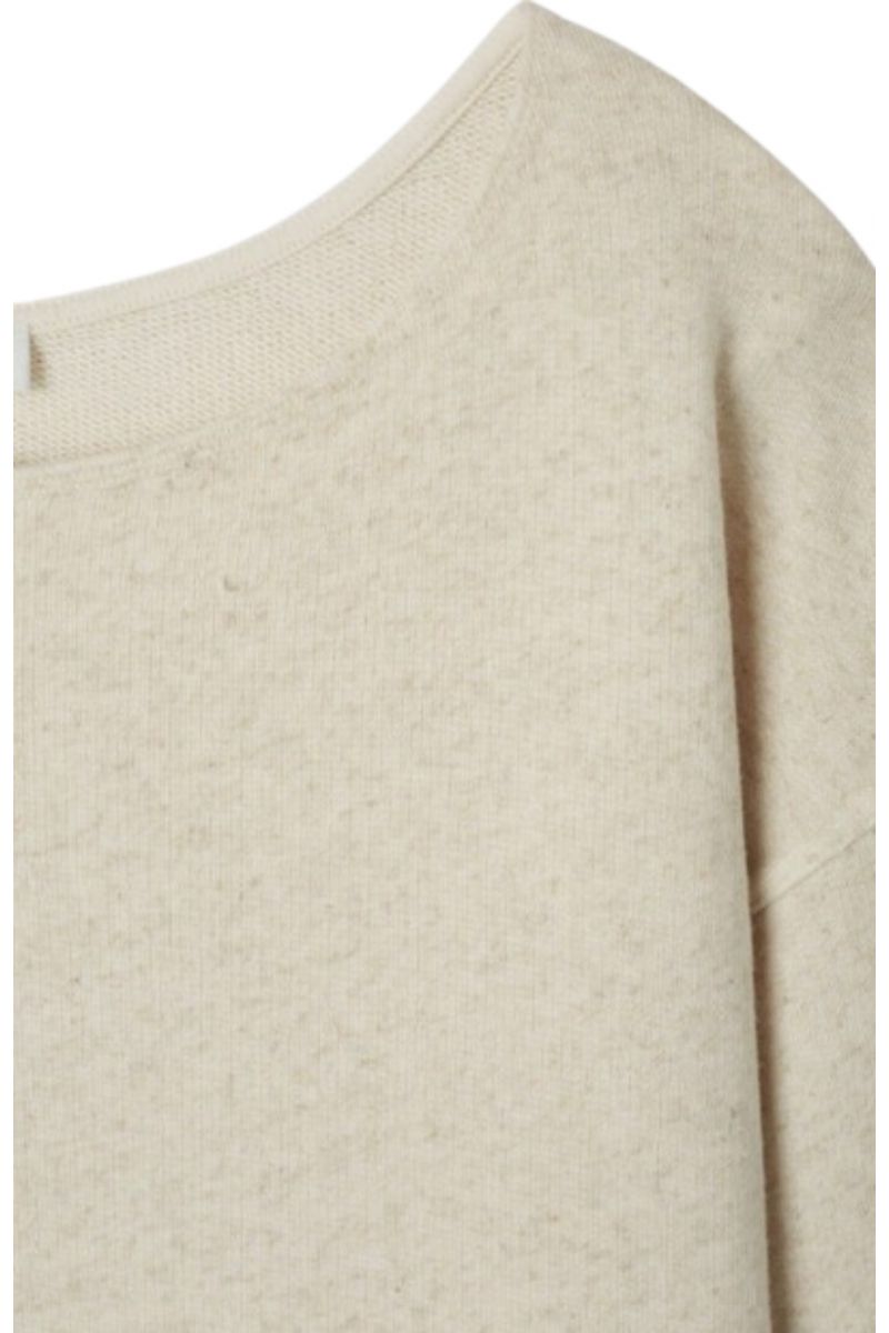 AMERICAN VINTAGE SWEATSHIRTS 92% COTTON-8% LINO BEIGE