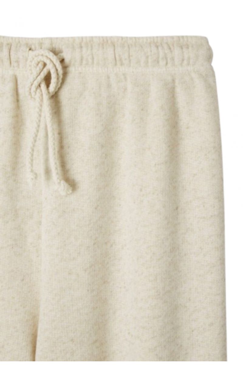 AMERICAN VINTAGE KNIT TROUSERS 92% COTTON, 8%LINEN IVORY