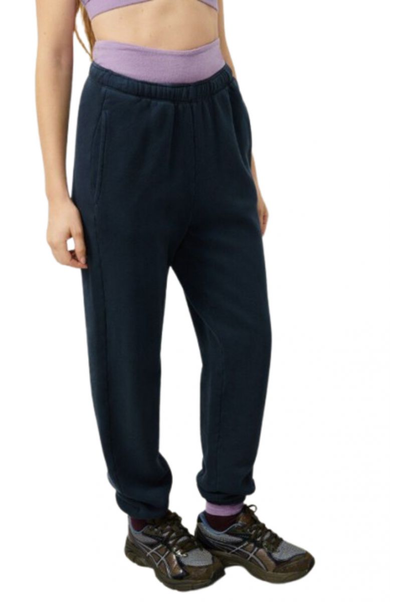 AMERICAN VINTAGE TROUSERS UNIFORM 98% COTTON-2% ELASTANE NAVY BLUE