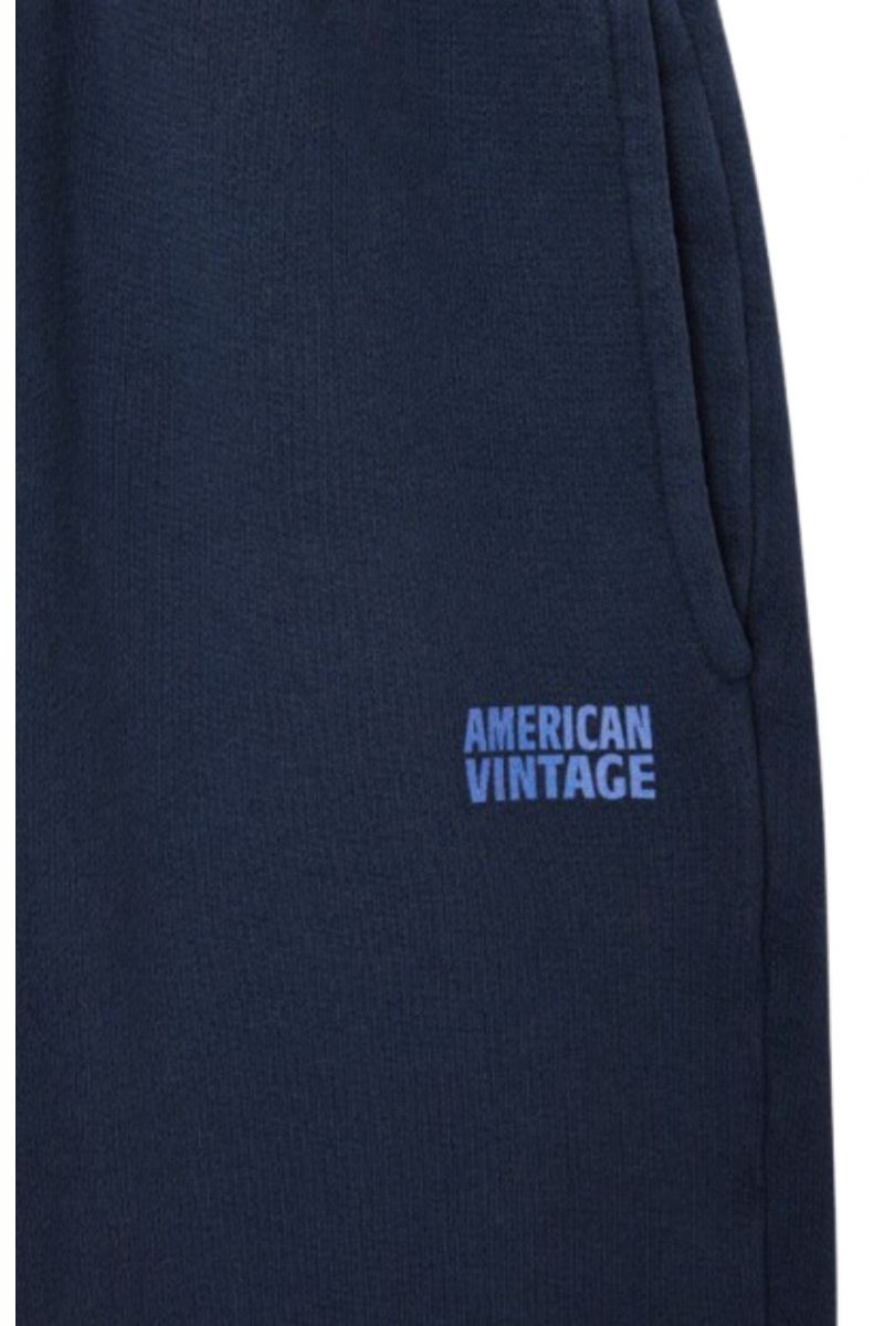 AMERICAN VINTAGE TROUSERS UNIFORM 98% COTTON-2% ELASTANE NAVY BLUE