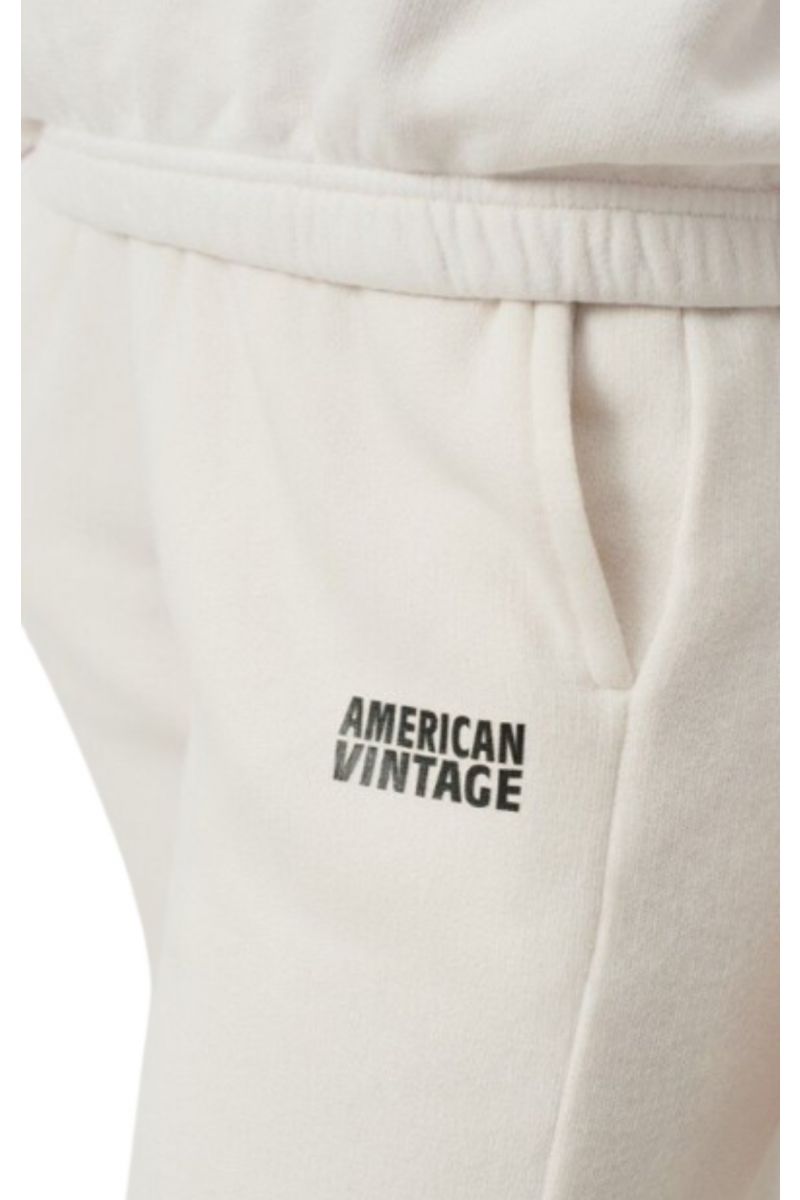 AMERICAN VINTAGE TROUSERS UNIFORM 98% COTTON-2% ELASTANE VINTAGE DOVE