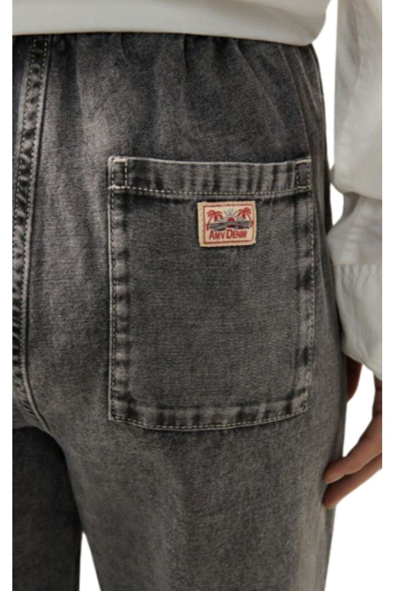 AMERICAN VINTAGE DENIM PANT 5 POCKETS JAZY 100% COTTON GREY