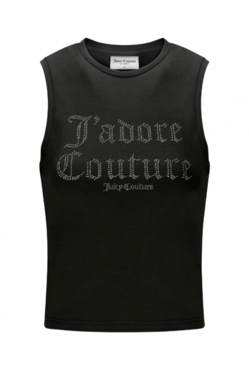 JUICY COUTURE JADORE COUTURE TANK BLACK