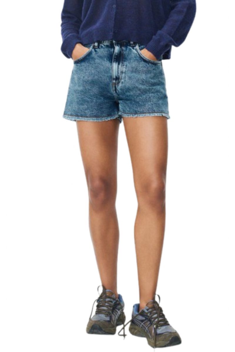 AMERICAN VINTAGE SHORTS JOY09A DENIM BLUE - 357623