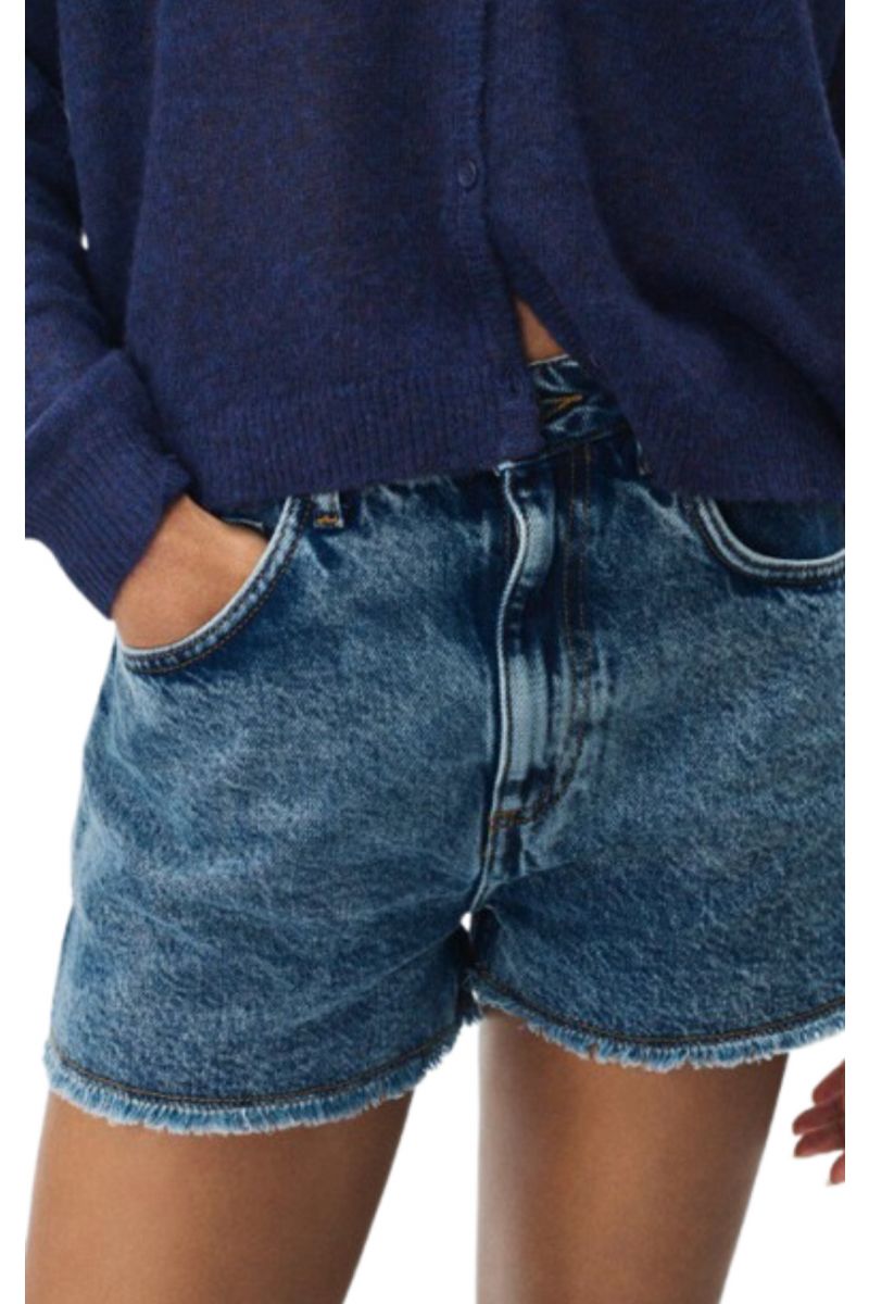 AMERICAN VINTAGE SHORTS JOY09A DENIM BLUE - 357623