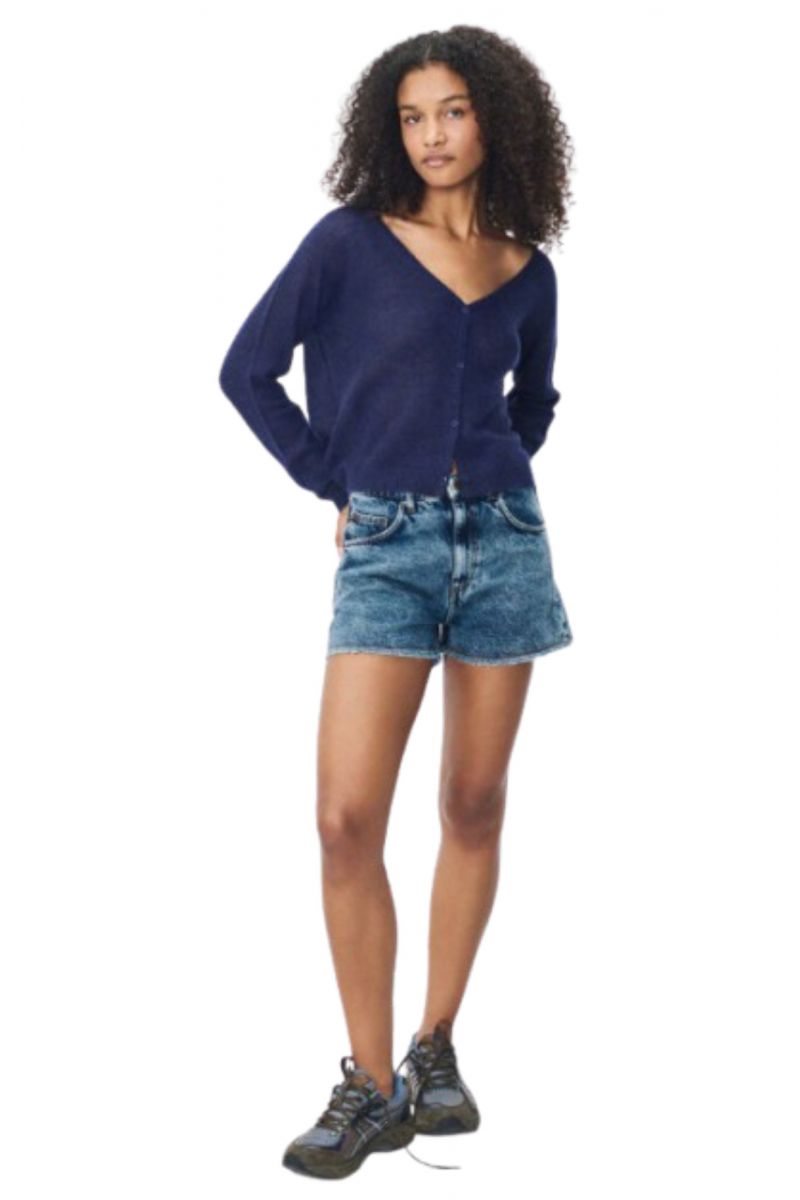 AMERICAN VINTAGE SHORTS JOY09A DENIM BLUE - 357623