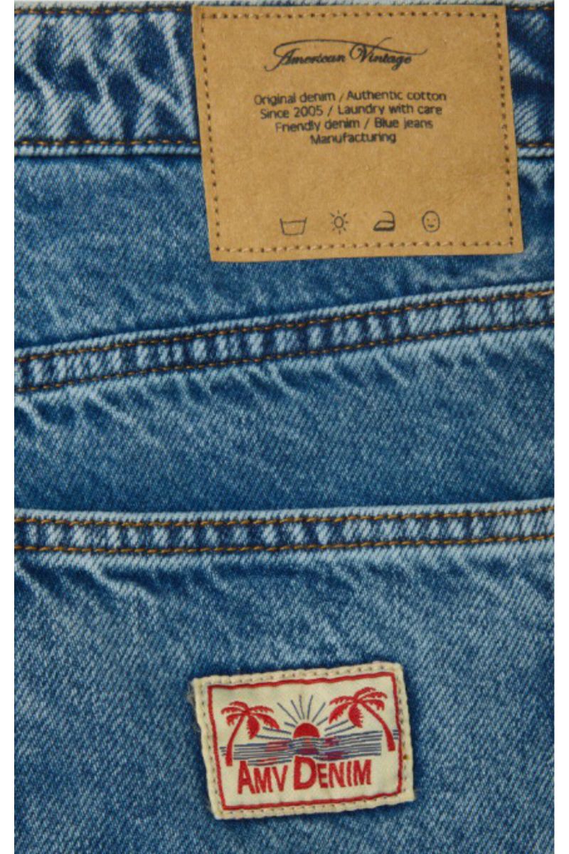 AMERICAN VINTAGE SHORTS JOY09A DENIM BLUE - 357623