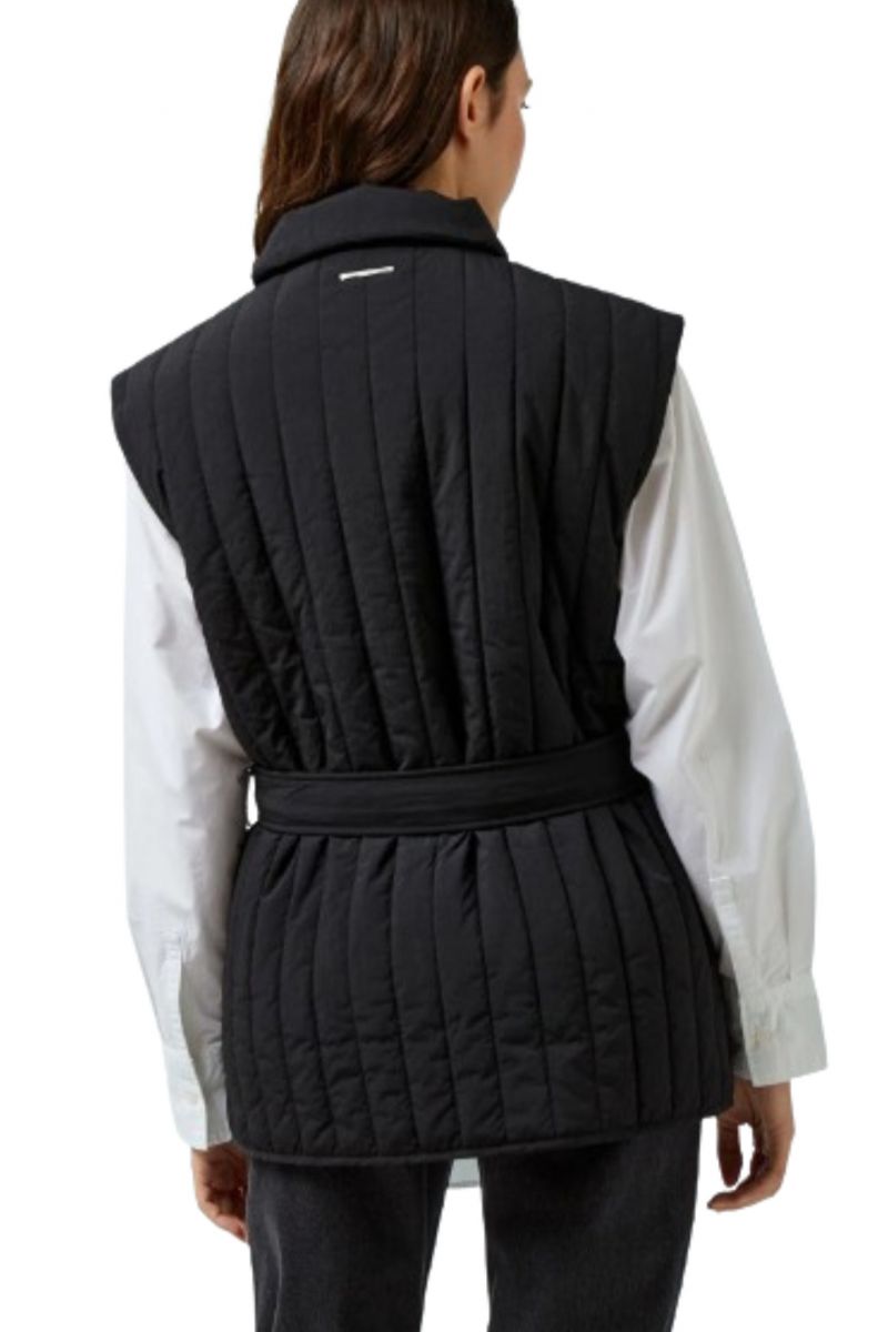 CALVIN KLEIN LW PADDED VERTICAL QUILT VEST BEH