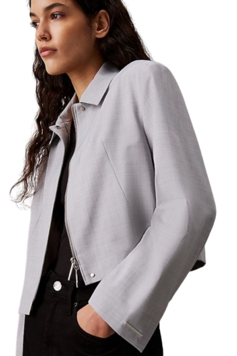 CALVIN KLEIN WOOL BLEND SHORT JACKET P68