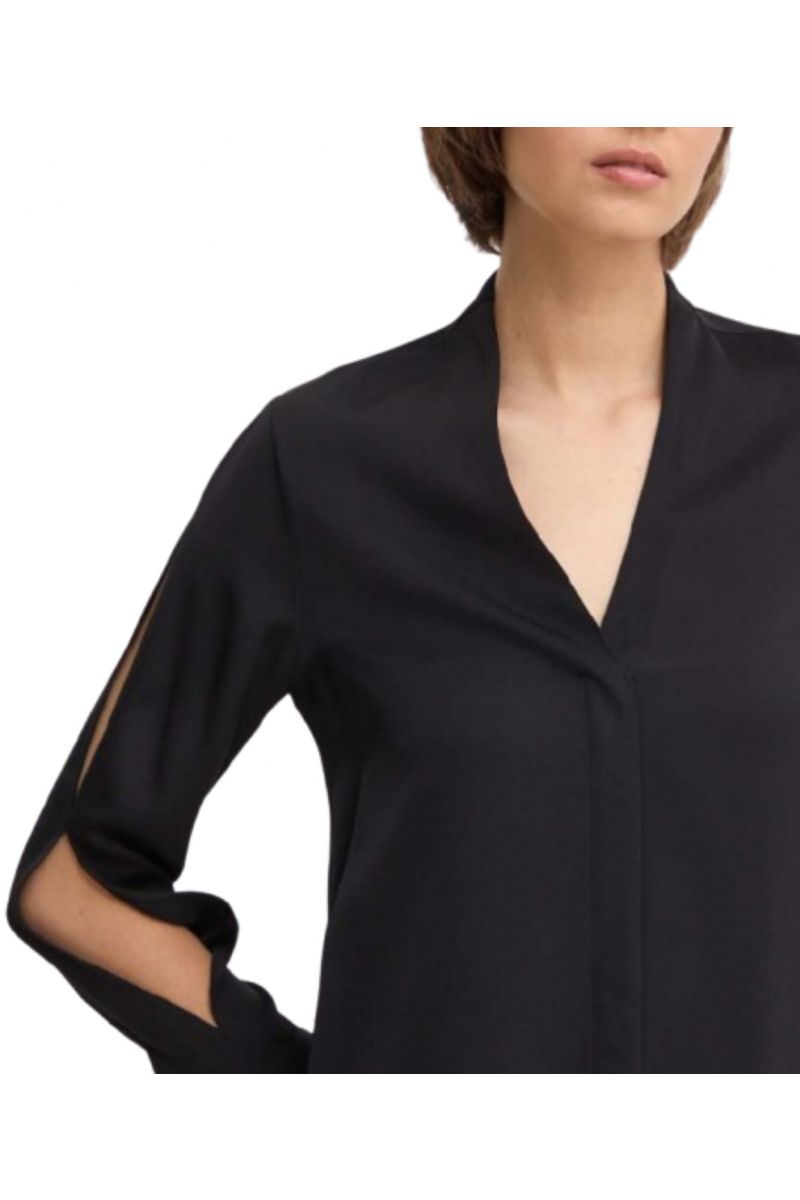 CALVIN KLEIN SHINE VISCOSE SPLITSLEEVE BLOUSE BEH