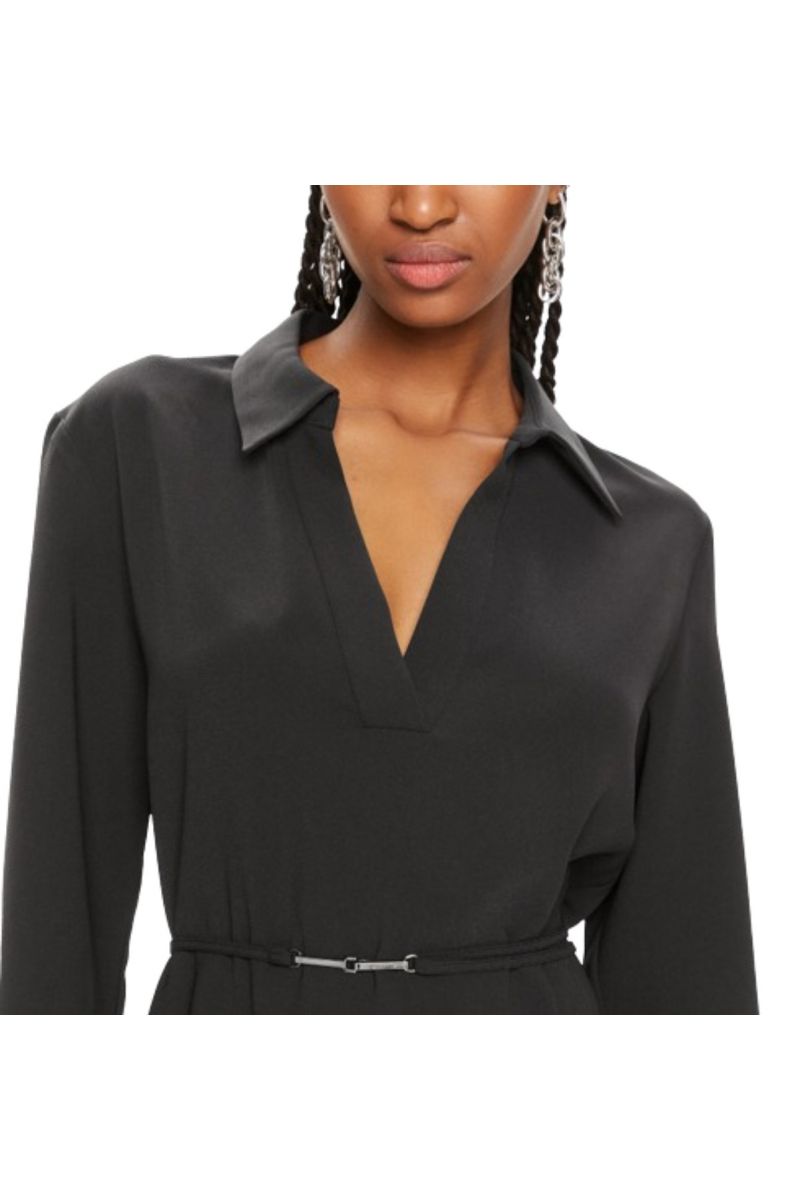 CALVIN KLEIN STRUCTURE TWILL LS SHIRT DRESS BEH