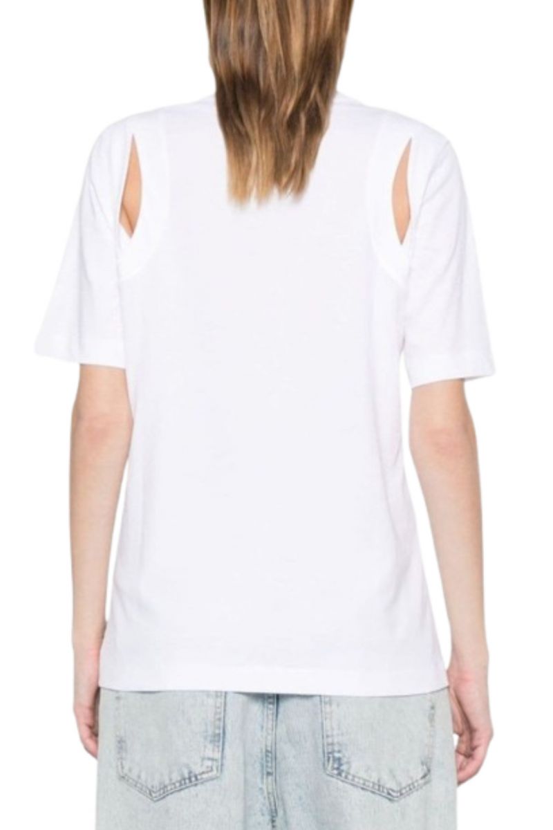 CALVIN KLEIN REGULAR SHOULDER CUT OUT T-SHIRT YAF