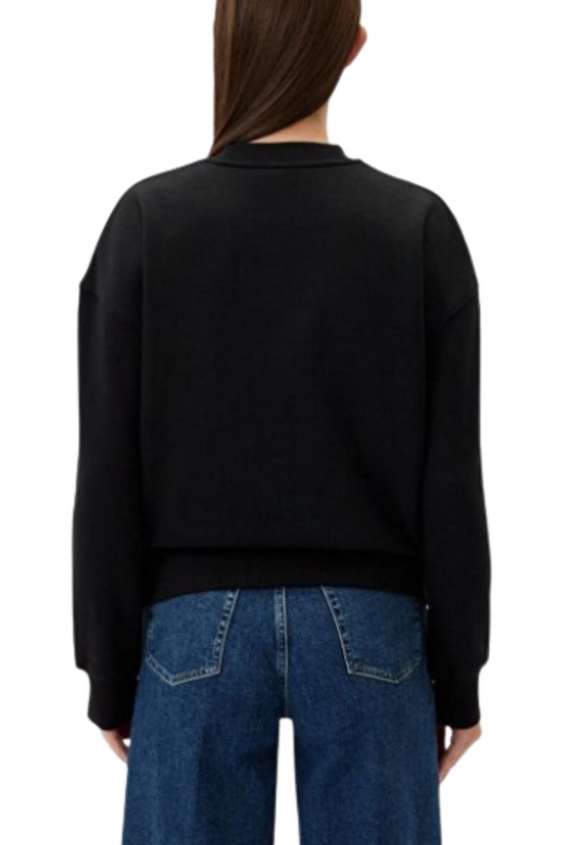 CALVIN KLEIN NANO LOGO RELAXED SWEATSHIRT BEH