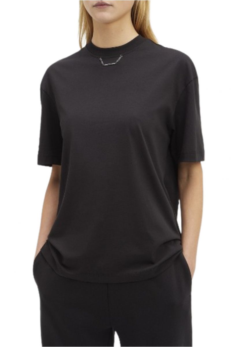 CALVIN KLEIN CHAIN DETAIL OVERSIZED T-SHIRT BEH