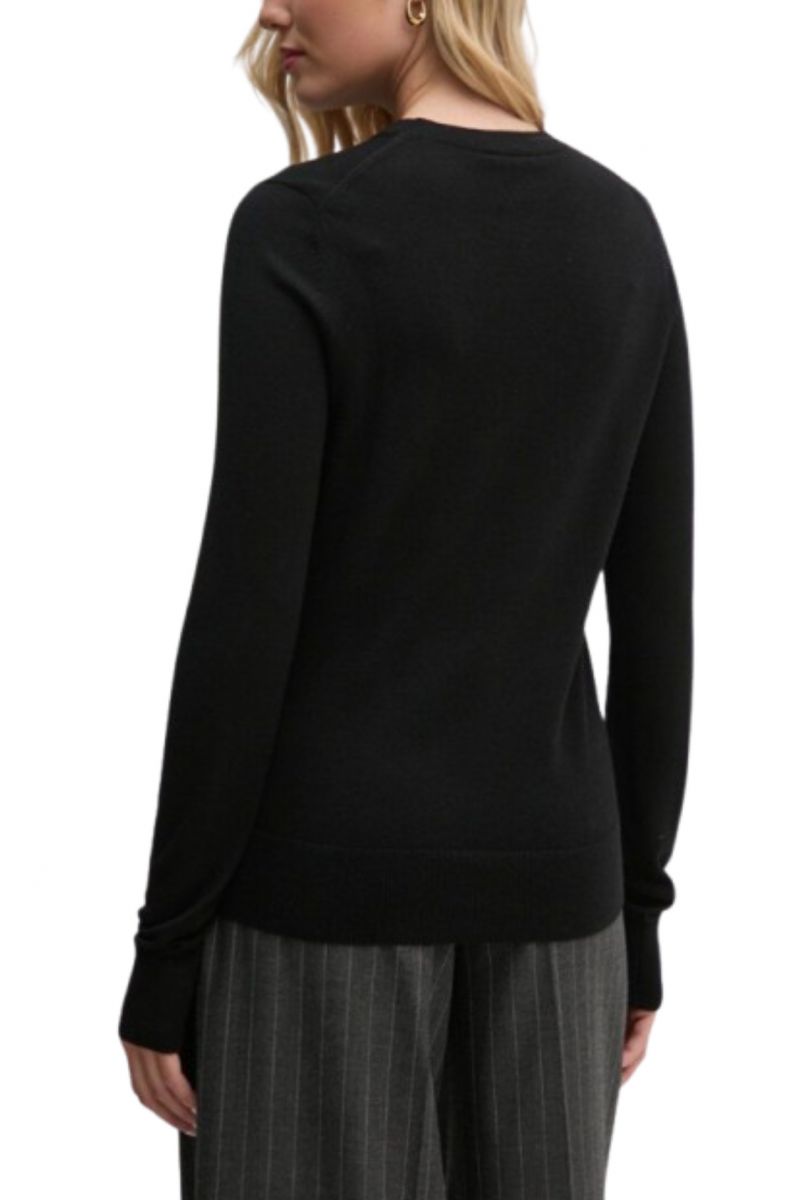 CALVIN KLEIN MERINO WOOL C-NECK SWEATER CK BLACK