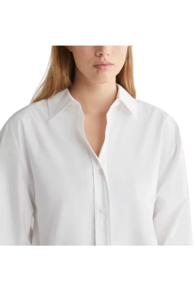 CALVIN KLEIN RELAXED COTTON SHIRT BRIGHT WHITE