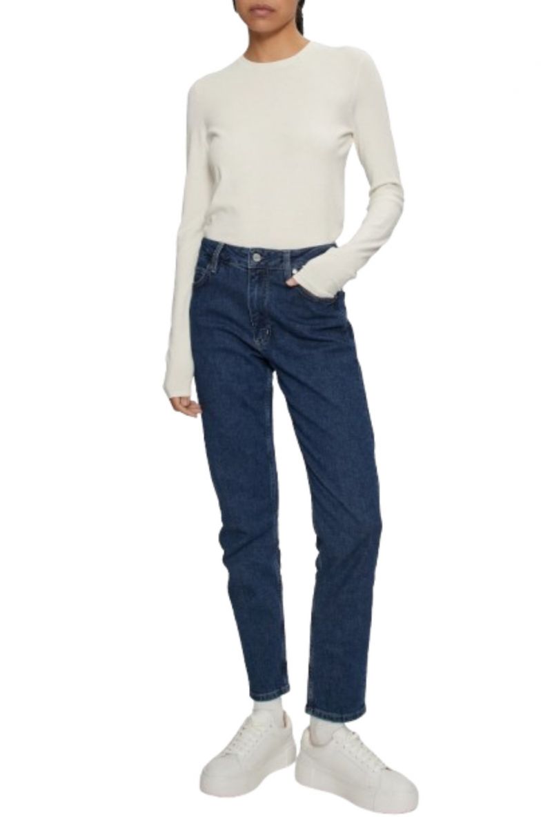 CALVIN KLEIN COMFORT KNIT CREW-NECK SWEATER EGRET